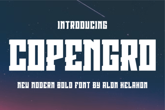 Copengro: A Display Font for Bold Visual Impact
