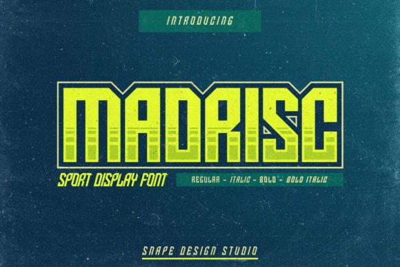 Madrisc: The Bold Font for Dynamic Visual Design