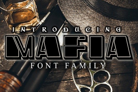 Mafia: A Stylish 3D Display Font for Modern Design